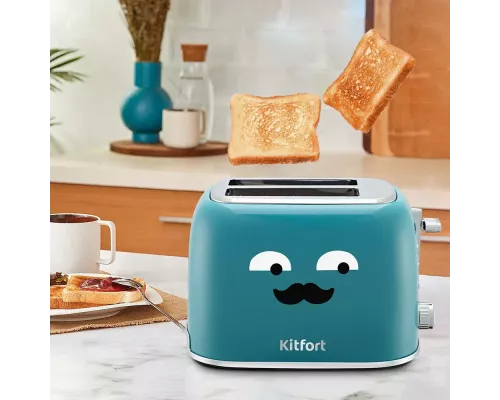Тостер Kitfort КТ-6218-2 870Вт бирюзовый