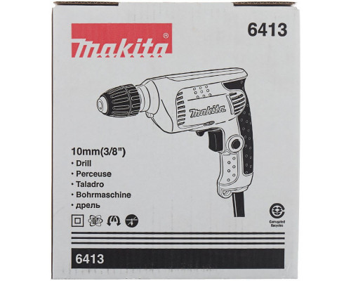 Дрель MAKITA 6413 450Вт патрон:быстрозажимной реверс