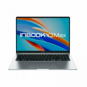 Ноутбук Inbook Y3 MAX_YL613_16_Core i5 1235U_8G_512G_Silver 16"(1920x1080 IPS)/Intel Core i5 1235U(1.3Ghz)/8192Mb/512SSDGb/noDVD/Int:Intel Iris Xe Graphics/BT/WiFi/50WHr/1.65kg/Silver/Win11Home