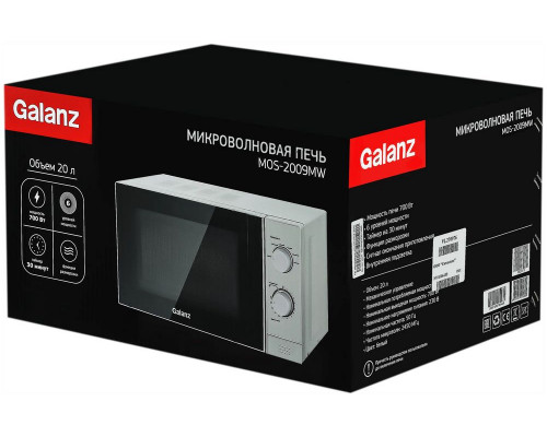 Микроволновая печь Galanz MOS-2009MW белый Микроволновая печь Galanz MOS-2009MW белый
