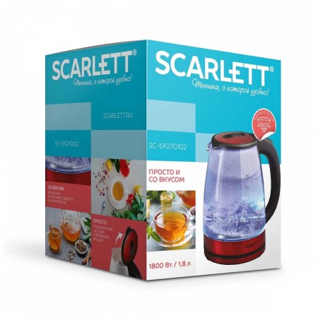 Чайник Scarlett SC-EK27G102 (красный)