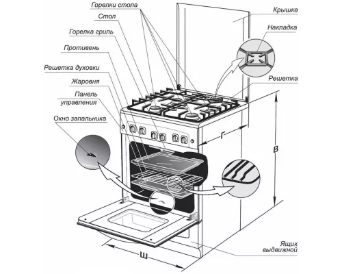 Кухонная плита GEFEST 5300-02 0047