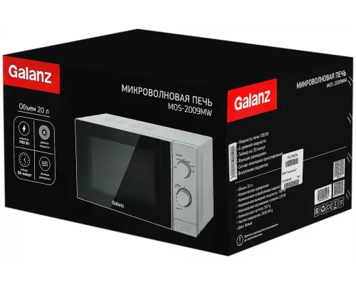 Микроволновая печь Galanz MOS-2009MW белый