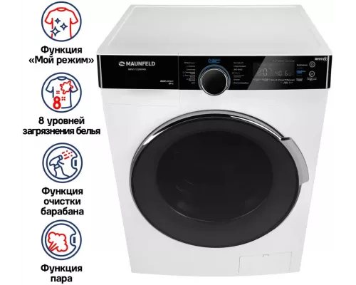 Стиральная машина MAUNFELD MFWM1510WH06 белый/черный