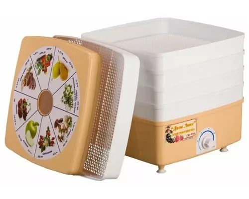 Сушилка для овощей и фруктов Ротор-Дива-Люкс СШ-010-02 (002), 5 поддонов (гофратара)