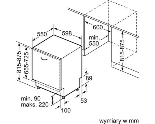 Встраиваемая посудомоечная машина Bosch SMV4ECX26E