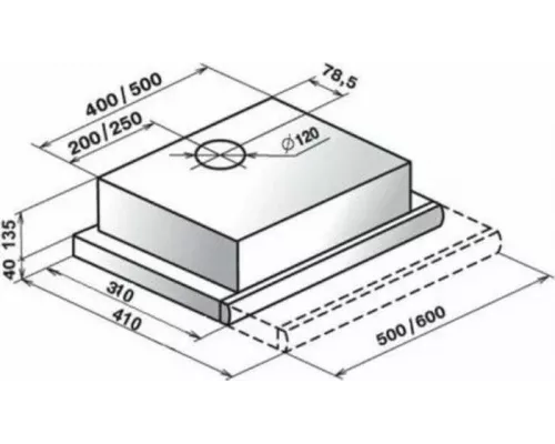 Вытяжка ELIKOR  ИНТЕГРА 60П-400-В2Л бел/нерж