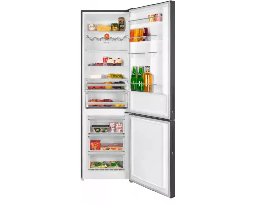 Холодильник MAUNFELD MFF200NFSBE черная сталь