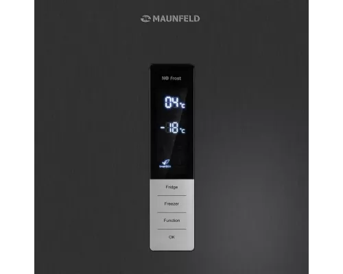 Холодильник MAUNFELD MFF200NFSBE черная сталь