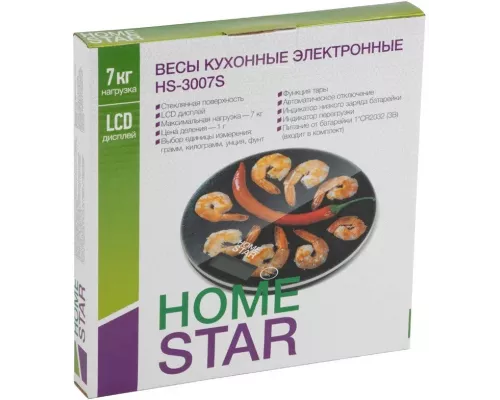 Кухонные весы HOMESTAR HS-3007S