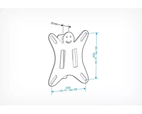 Кронштейн Holder LCDS-5001 металлик
