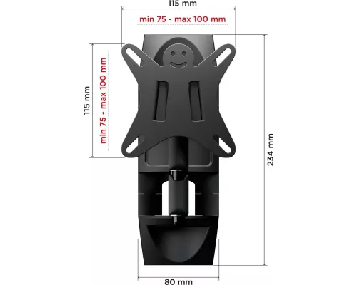 Кронштейн Holder LCDS-5039 металлик