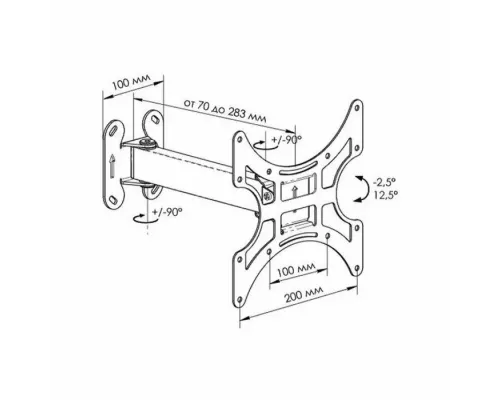 Кронштейн Trone LPS 41-11 черный