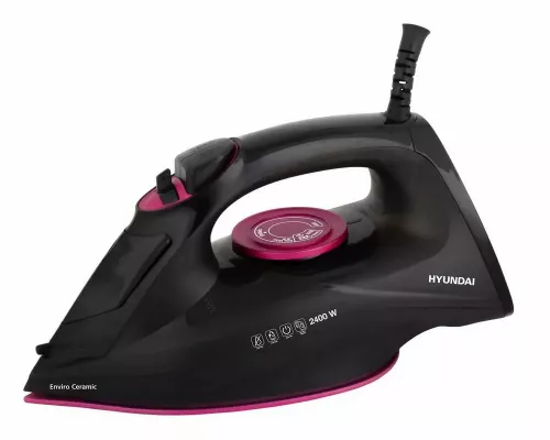Утюг Hyundai H-SI01559 черный/розовый