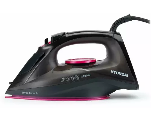 Утюг Hyundai H-SI01559 черный/розовый
