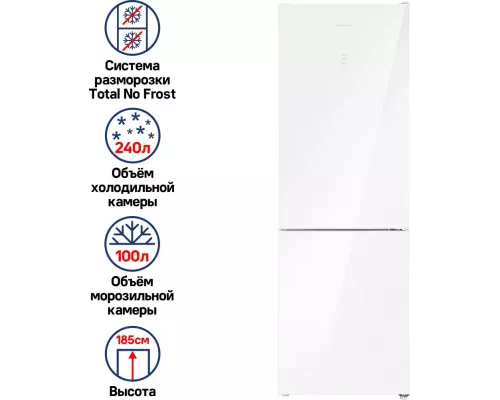 Холодильник MAUNFELD MFF185NFW