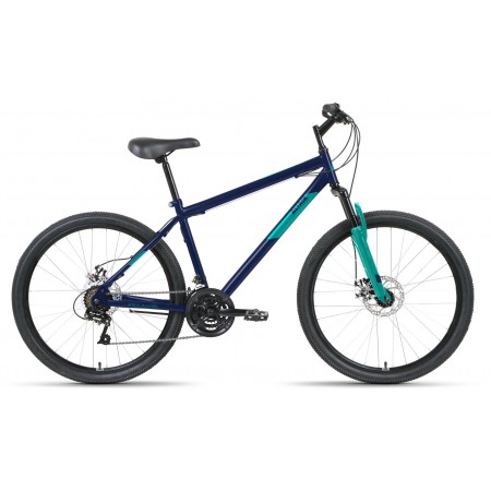Велосипед Altair MTB HT 26 2.0 D (26" 21ск. рост 19") 2022 темно-синий/бирюзовый