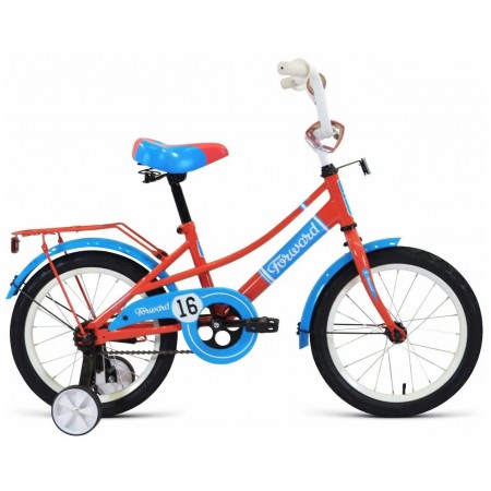 Велосипед Forward Azure 16 (16"  1ск.) 2021-22 зеленый/красный