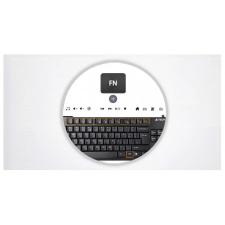 Клавиатура A4 KR-750  Black.USB