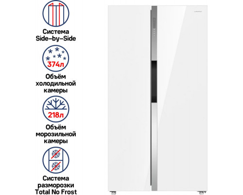 Холодильник MAUNFELD MFF177NFW