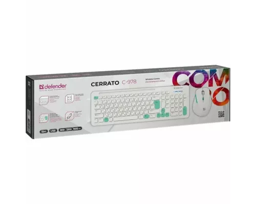 Клавиатура + мышь Defender CERRATO C-978