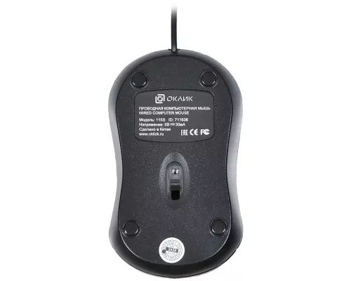 Мышь OKLICK 115S черный