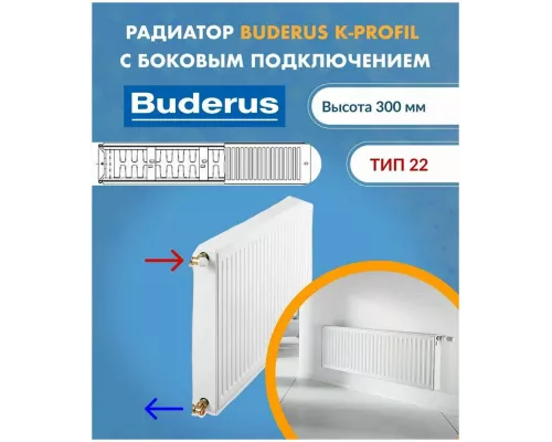 Радиатор Buderus К-Profil 22/300/800