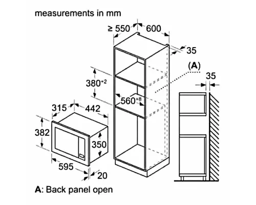 Встраиваемая микроволновая печь Bosch BEL623MD3