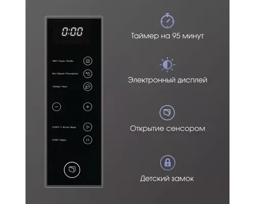 Встраиваемая микроволновая печь Zigmund & Shtain BMO 15.252 B черная