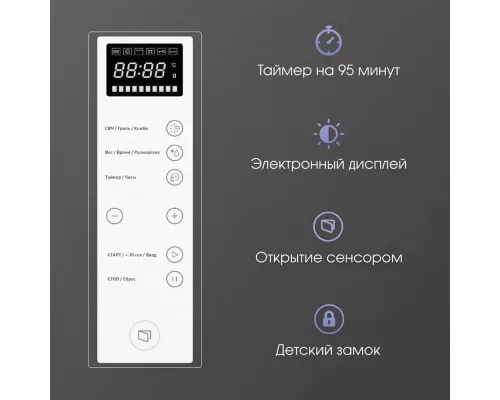 Встраиваемая микроволновая печь Zigmund & Shtain BMO 15.252 W белая