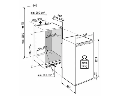 Встраиваемый холодильник Liebherr IRBd 4151-20 001