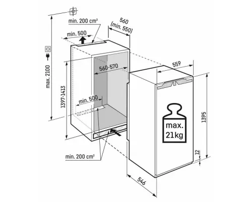 Встраиваемый холодильник Liebherr IRBd 4551-20 001
