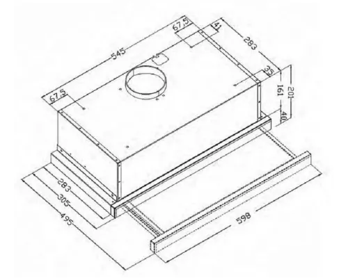 Вытяжка EVELUX TEL 60 W