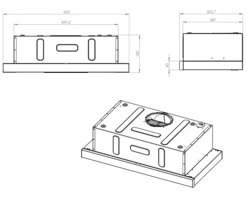 Вытяжка il Monte KH-SLIDING 6008 Black