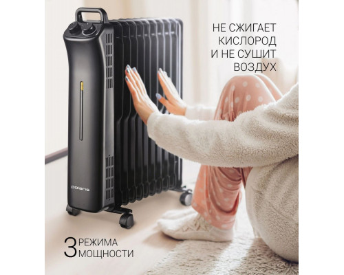 Масляный обогреватель Polaris POR 0415 1500Вт черный Масляный обогреватель Polaris POR 0415 1500Вт черный