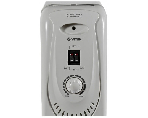 Масляный обогреватель VITEK VT-1704 1500Вт белый