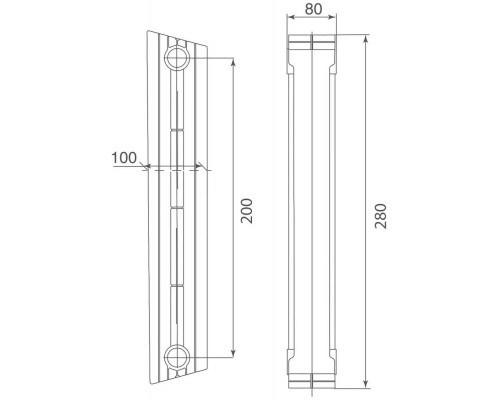 Радиатор Royal Thermo PianoForte 500 Bianco Traffico VDR80 - 12 секц.