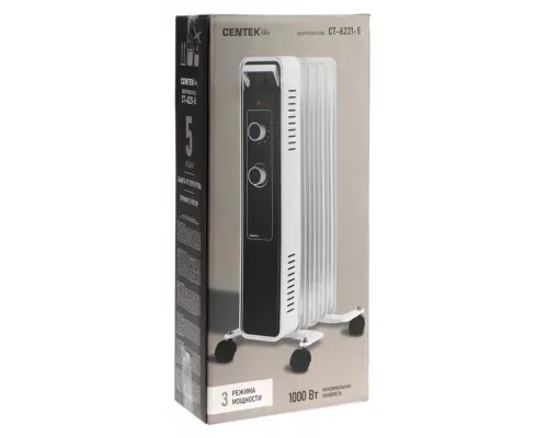 Масляный обогреватель Centek CT-6221-5 белый