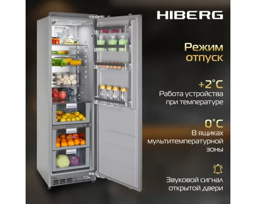 Встраиваемый холодильник HIBERG i-RFB 35 NF