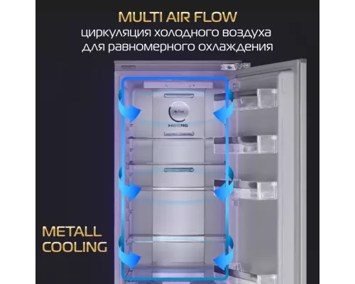Встраиваемый холодильник HIBERG i-RFB 35 NF