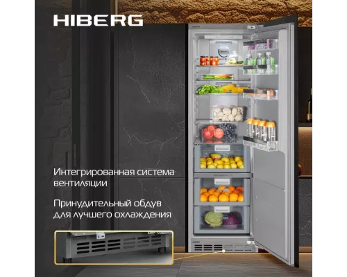 Встраиваемый холодильник HIBERG i-RFB 35 NF