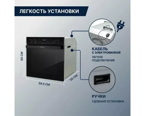 Духовой шкаф DeLonghi DEO 755 NB