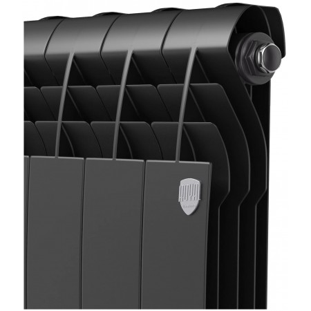 Радиатор биметаллический Royal Thermo BiLiner 350 /Noir Sable -10 секц. черный