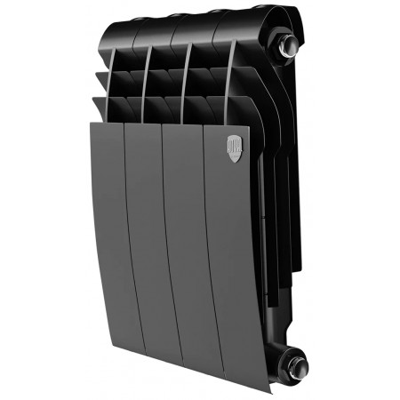 Радиатор биметаллический Royal Thermo BiLiner 350 /Noir Sable - 4 секц. черный