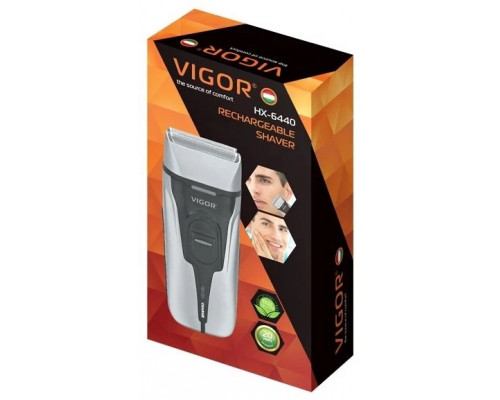 Бритва Vigor  HX-6440 (аккумуляторная, сетка, головка с двумя лезвиями, триммер)