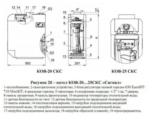 Котел газовый Сигнал КОВ-20 СКВС