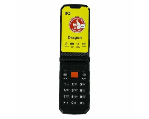 Телефон BQ DRAGON 2822 черный/оранжевый