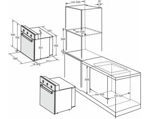 Духовой шкаф DARINA 1U8 BDE112 707 Bg