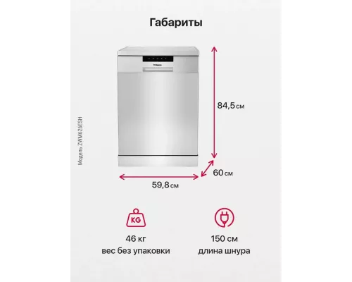 Посудомоечная машина Hansa ZWM626ESH