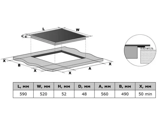 Варочная поверхность DARINA 4P E 329 B